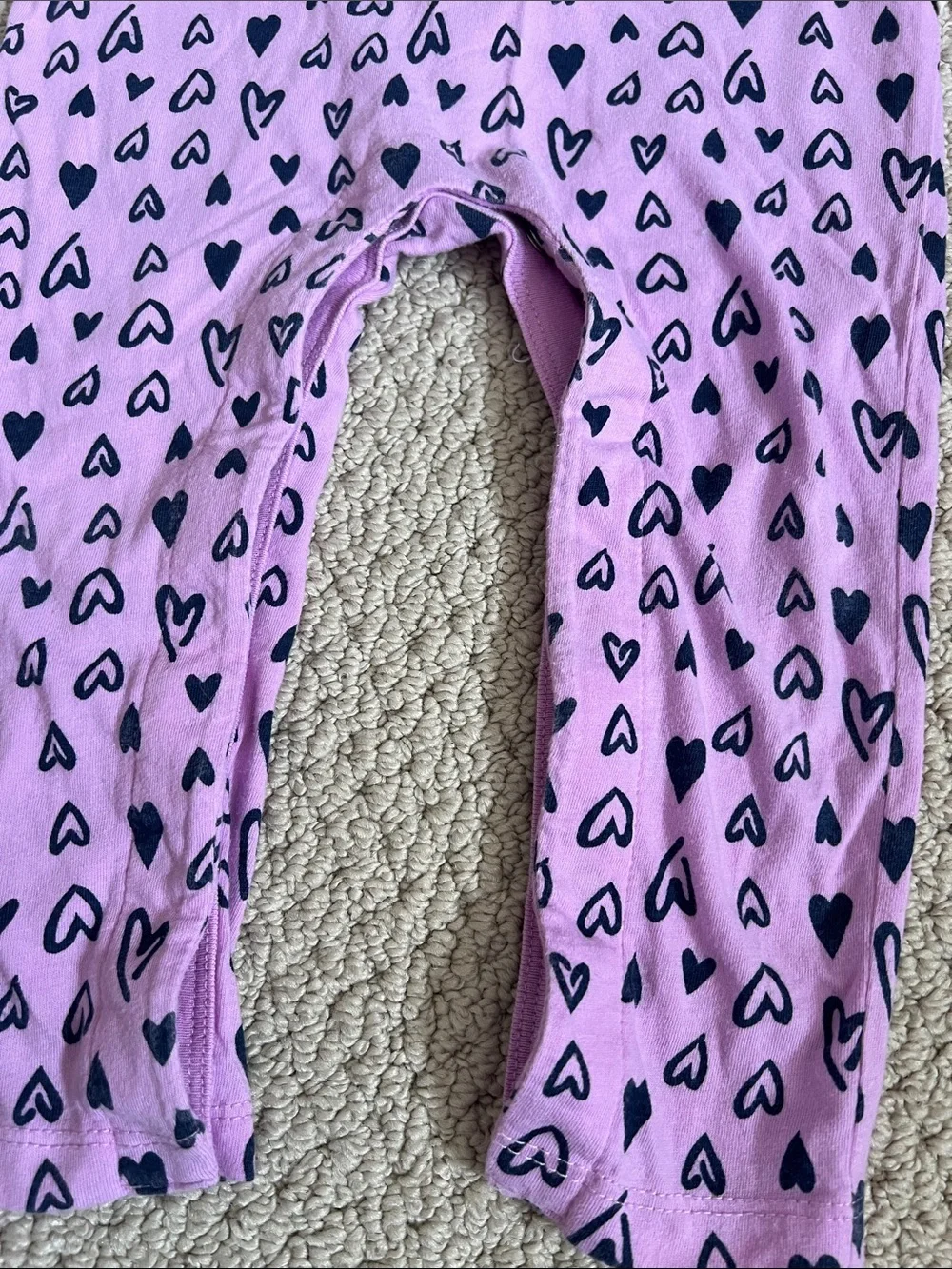 BabyGAP Girls' Pink Heart-Print One-Piece Romper